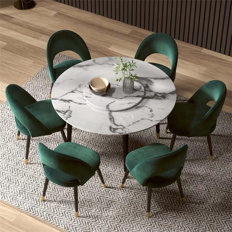 Luxury Modern Design Restaurant Dining Room Home Furniture Velvet Fabric Dining Chair