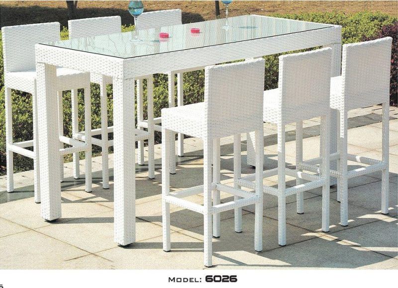 Outdoor Bar Set Wicker Bar Furniture PE Rattan Bar Table