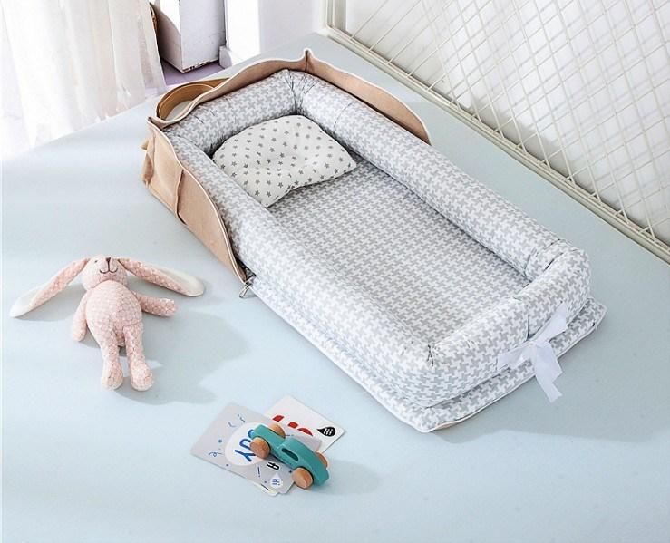 100% Soft Cotton Newborn Baby Sleeping Nest Baby Bed Newborn Infant Portable Cribs