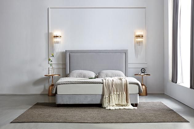 Bedroom Furniture China Queen Bed Frame with Headboard