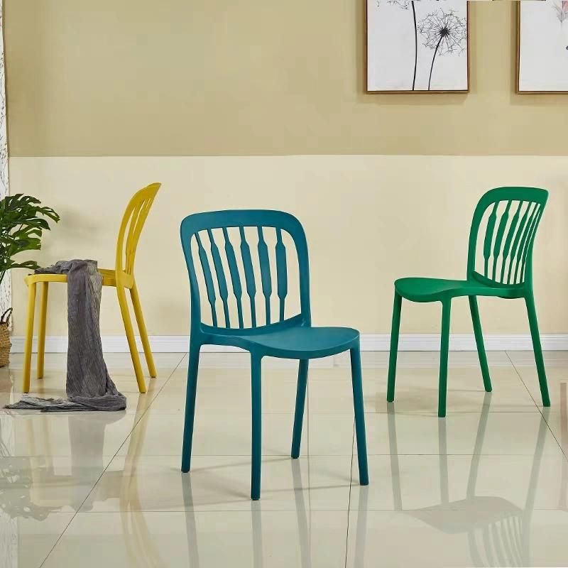 Modern Living Room Restaurant Home Outdoor Using Plastic Dining Chair Stackable Design for Bar Cafe Chair