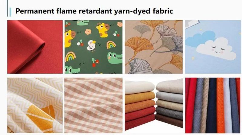 Hot Selling 100% Inherently Fire Retardant Polyester Pure Color Printed Woven Sofa Fabric