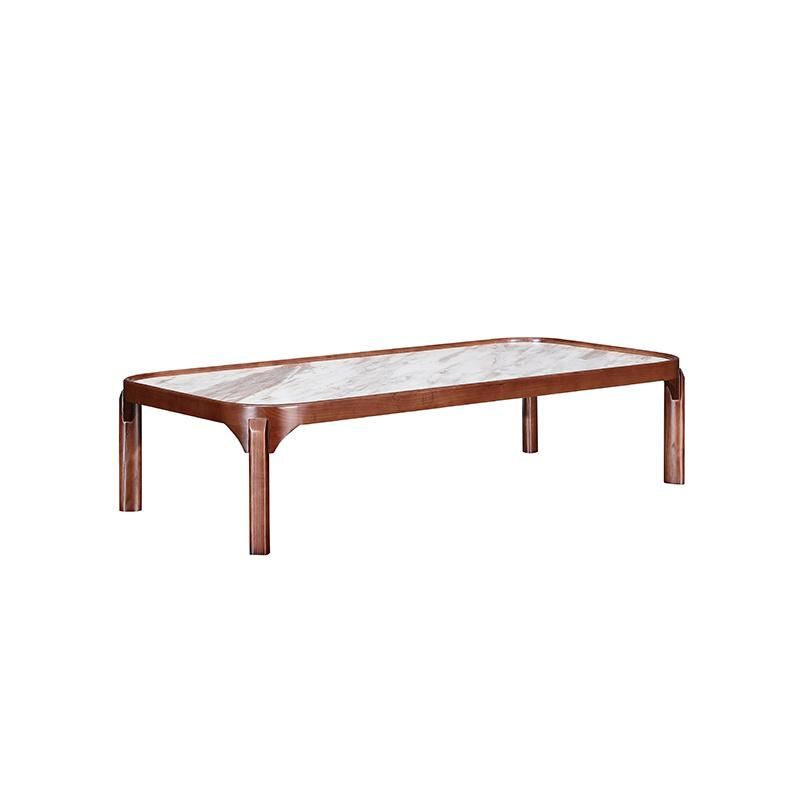 Zhida Wholesale High Quality Home Living Room Furniture Table Wooden Square Wood Cube Double Two Layers Coffee Table