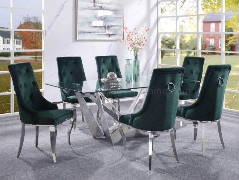 Wholesale Metal Frame Hotel Furniture Fabric Cushion Dining Chair