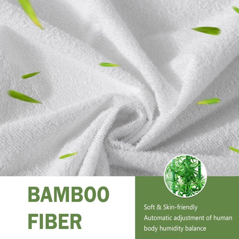 Fitted with Premium 3D Air Fabric Ultra Soft Breathable Bamboo Mattress Cover