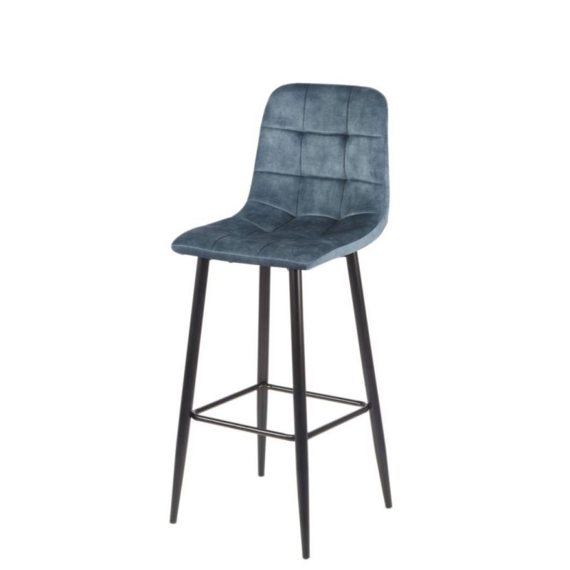 Hot Selling Modern Furniture Bar Stool with Black Metal Legs