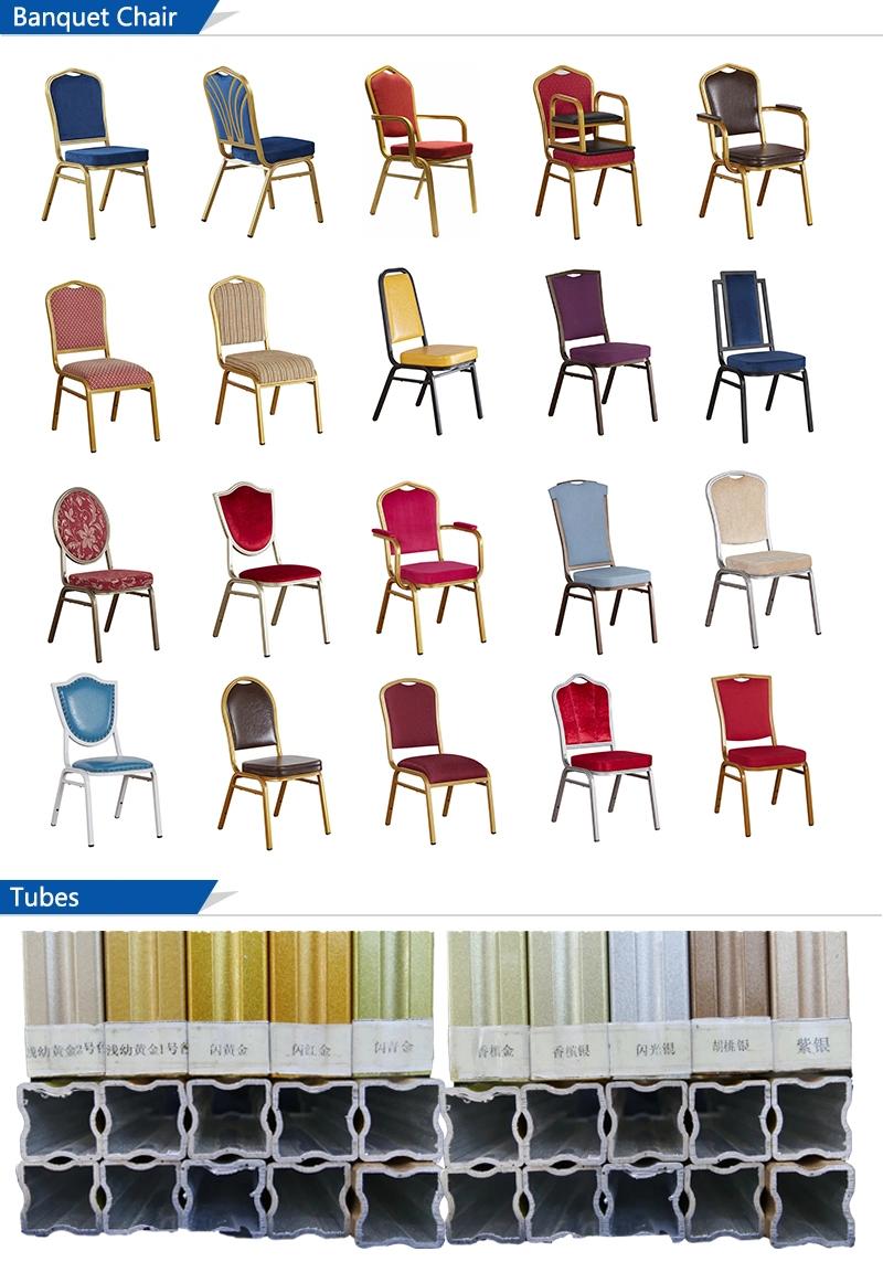 Modern Restaurant Aluminum Fabric Dining Chair