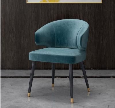 Wholesale Designer Home Modern Luxury Velvt Leather Fabric Upholstered Sol Aston Dining Lounge Armchair Chair