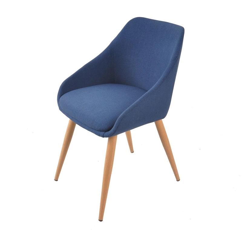 Wood Leg Breathable Fabric Thickened Cushion Seat Dining Room Chairs