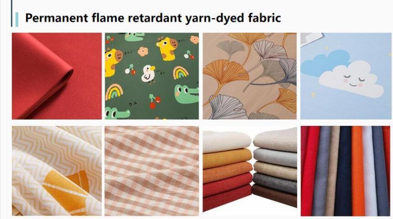 Inherently Fire Retardant Polyester Linen Like Fabric for Chair Cover