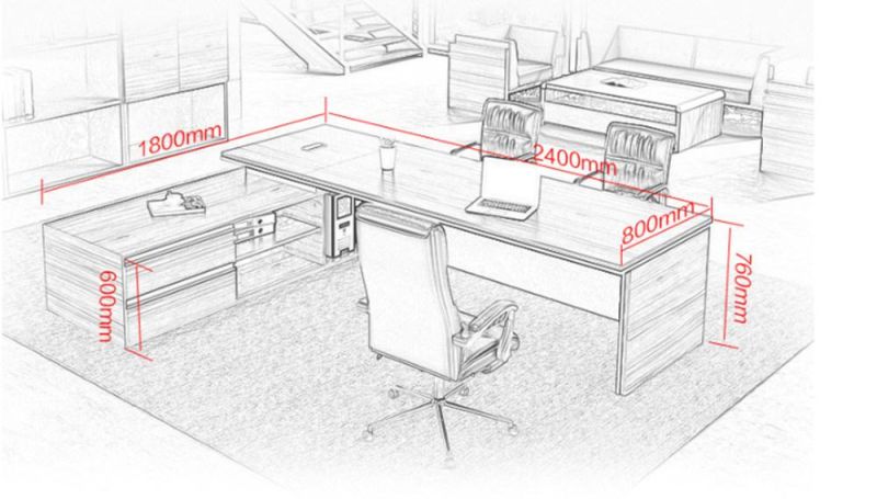 Wholesale Modern Custom Made Commercial Wooden Panel Office Executive Table