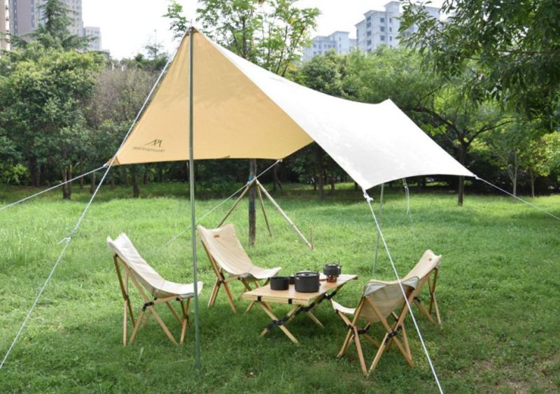 Factory Price Wholesale Outdoor Wooden Fabric Portable Light Weight Folding Moon Chairs Patio Foldable Chair for Fishing Beach Camping Drawing Picnic