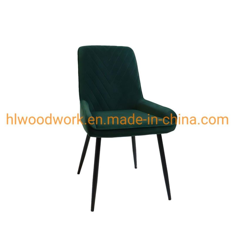 Modern Living Room Style Coffee Restaurant Dining Furniture Customized Design Upholstered Fabric Home Dining Chair