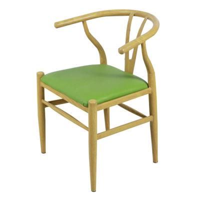 Modern Simple Hotel Balcony Reception Leisure Dining Chairs Upholstered Metal Wedding Chairs