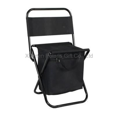 Polyester Folding Portable Camping Chairs Fishing Chair with Cooler Bag