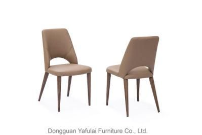 Wooden Grain Dining Chair Fabric Dining Furniture