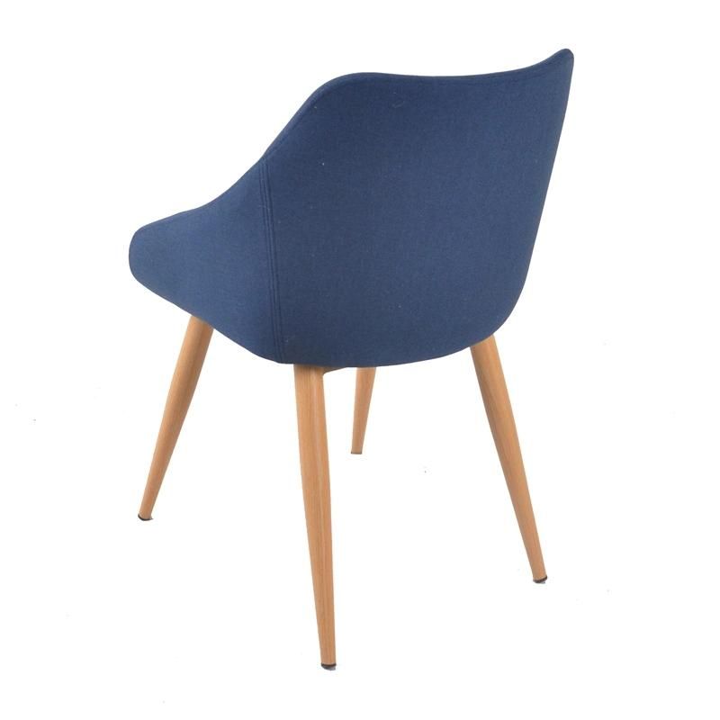 Wood Leg Breathable Fabric Thickened Cushion Seat Dining Room Chairs