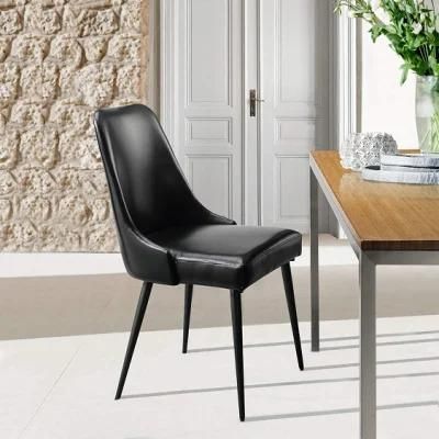 Free Sample Wholesale Design Room Furniture Nordic Velvet Modern Luxury Dining Chairs with Metal Legs Black Gold