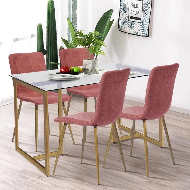 High Quality Cheap Style Restaurant Furniture Furniture Living Room Dining Room Dinner Glass Dining Table and Chair Set