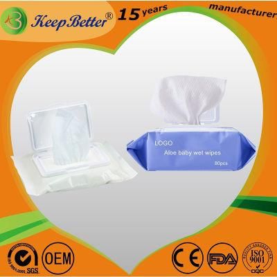 Hot Selling Sterile Non-Alcoholic Wet Wipes for Adults and Children Without Pigment