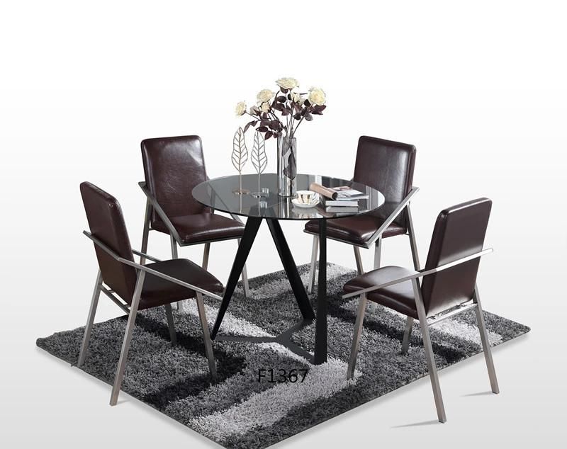 Luxury Dining Chair Living Room Leisure Chairs with Metal Base and Fine Fabric Cushion Furniture