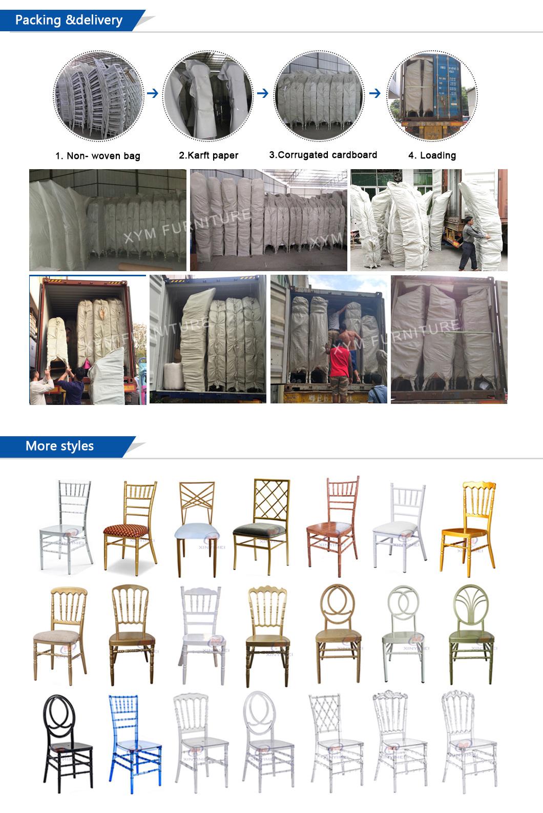 Wholesale Hotel Modern Wedding Party Event Stacking Metal Chiavari Chairs (XYM-ZJ07)