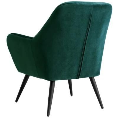 Dining Room Furniture Modern Velvet Dining Chair Metal Leg Reception Chair Meeting Chair