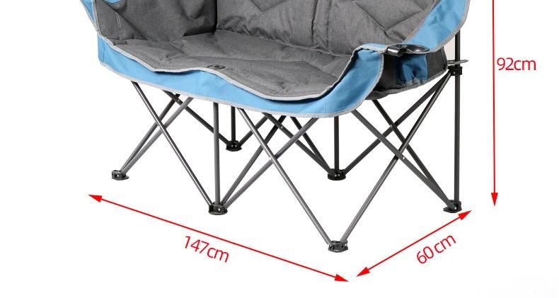 Multi Person Folding Chair Outdoor Double Folding Chair Customized Camping Leisure Beach Chair Outdoor Armchair