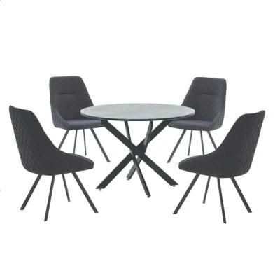 High Quality Glass Dining Table Set 6 Chairs