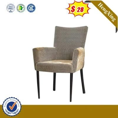 Modern Home Hotel Restaurant White Color Fabric Leisure Sofa Dining Chair