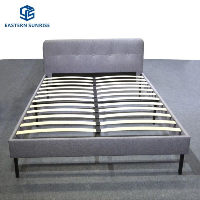 Top Seller Nordic Style Cheap Fabric/PU Bed for Home and Hotel