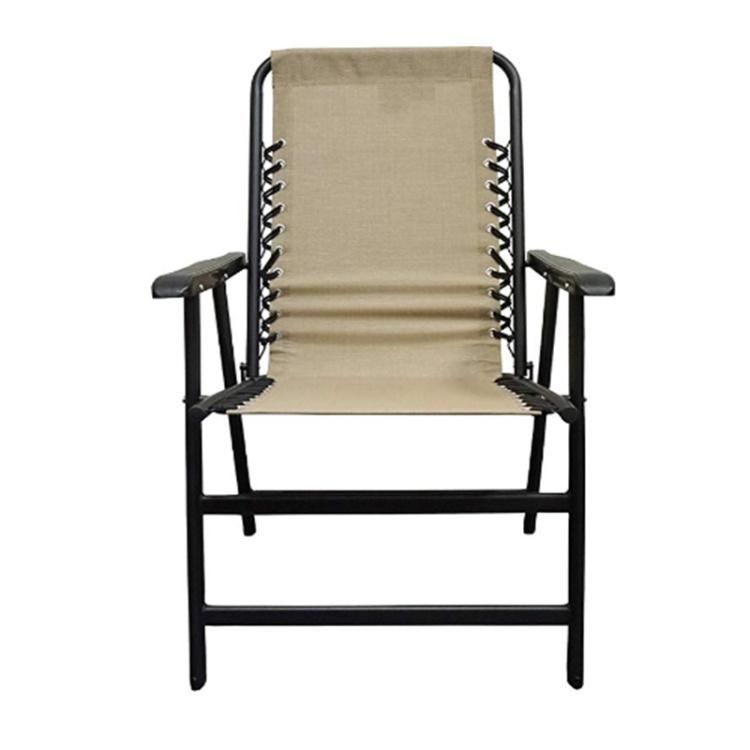 Outdoor Folding Durable Steel Frame Textile Fabric Beach Deck Chair