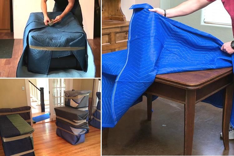 High Quality Moving Blankets Non-Woven Fabric Moving Blanket for Protect Furniture