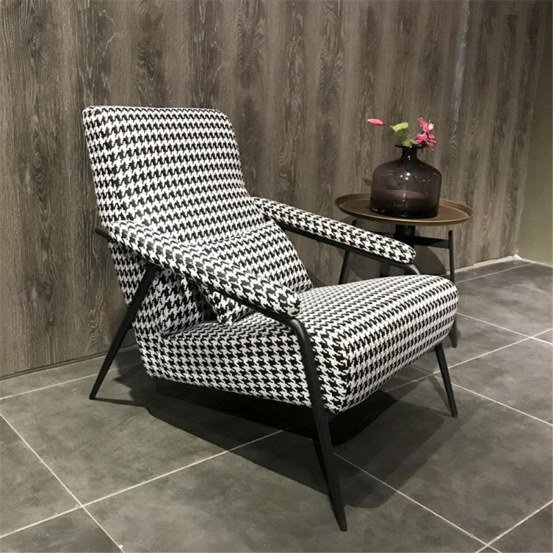 Modern Lounge Chair Design Living Room Office Hotel Leisure Leather Fabric Chair