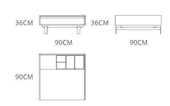 Nordic Minimalist Home Furniture Living Room Center Table Negotiation Design Wooden Coffee Tea Table with Storage