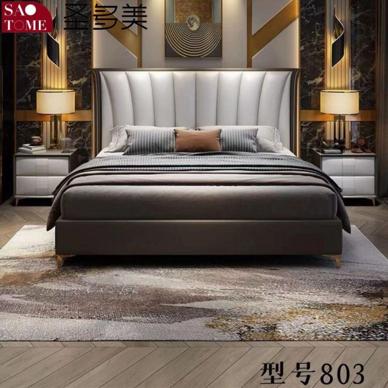 Modern Home Wooden King Bed Hotel Bedroom Furniture