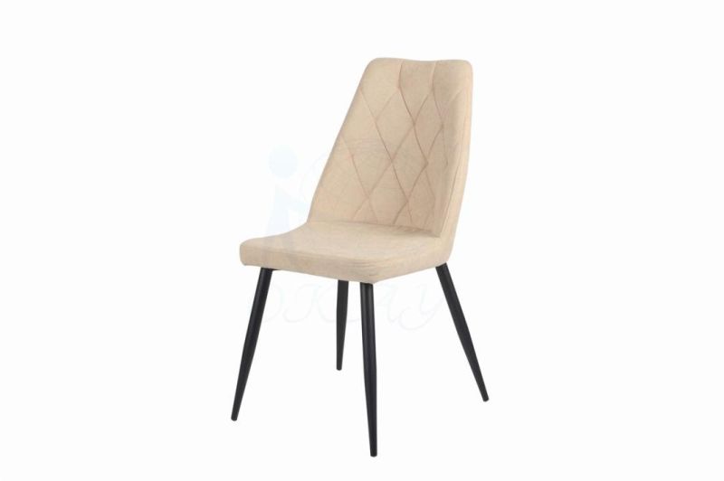 Velvet Fabric Upholstered Dining Chair