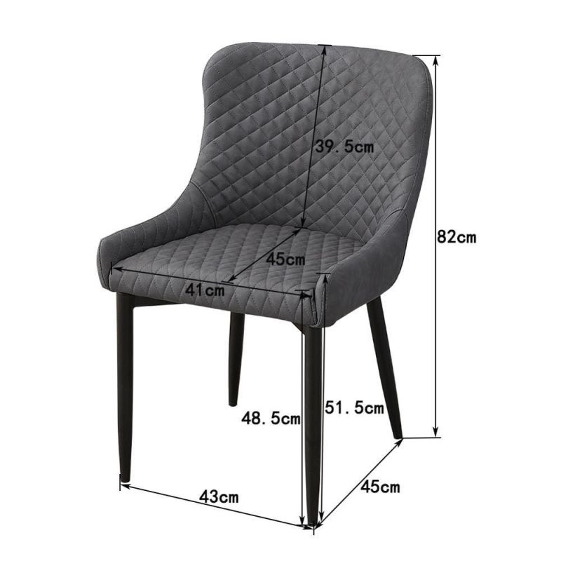 Luxury Modern Velvet Comfortable Dining Chair Upholstered Armchair Used Living Dining Room Home Furniture