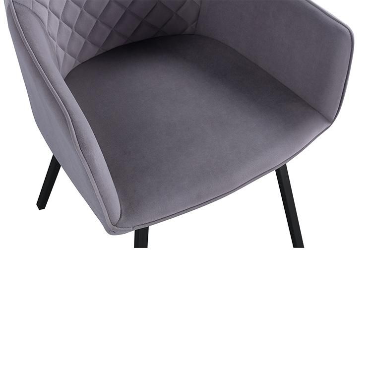 New Blue Velvet Tufted Arm Chair Chrome Bronze Nordic Accent Chair Modern Velvet Wing High Back Chair