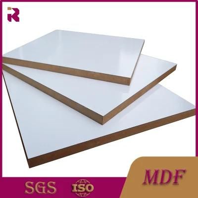 UV Melamine MDF Board Melamin Branc De 15mm MDF