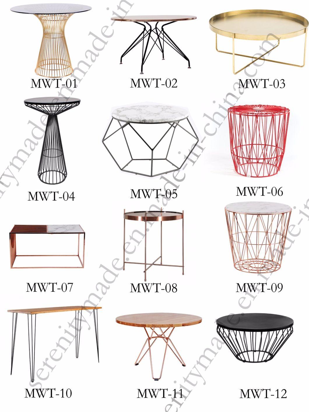 Industrial Stackable Metal Wire Chair with Fabric Pad for Outdoor Event Party Used