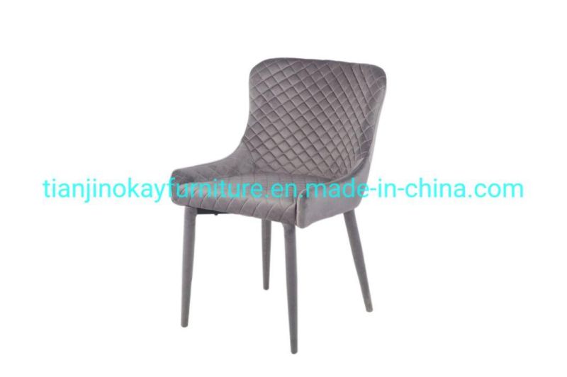 Good Quality of Velvet Fabric Modern Style Dining Chair