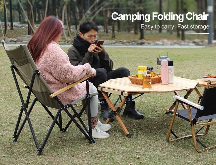 Aluminium Chair Portable Collapsible Camping Folding Fishing Beach Chair