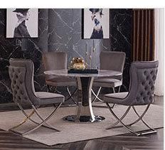 Minimalist Style Hotel Restaurant Furniture Fabric Cushion Dining Chair