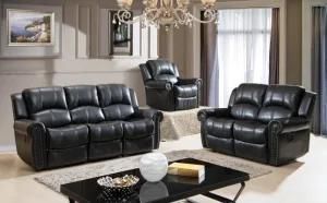 with Copper Nail Recliner Sofa Set (E-3707)