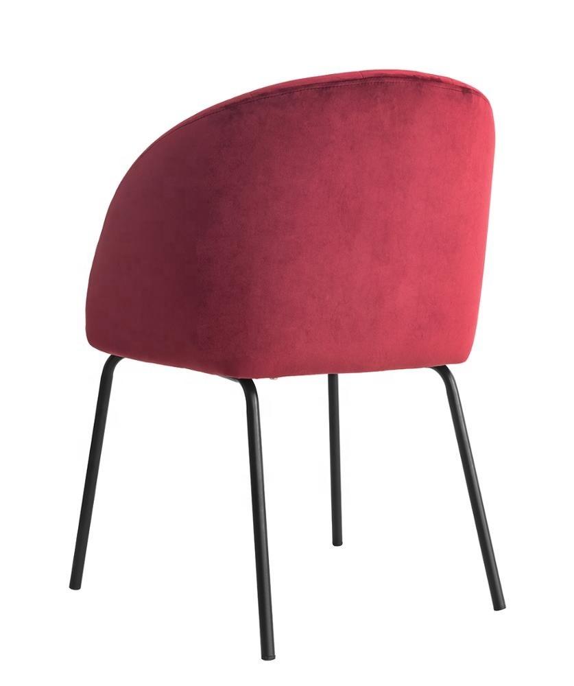 Factory Price New Design Cheap Modern Velvet Comfortable Fabric Dining Chair Furniture Chair