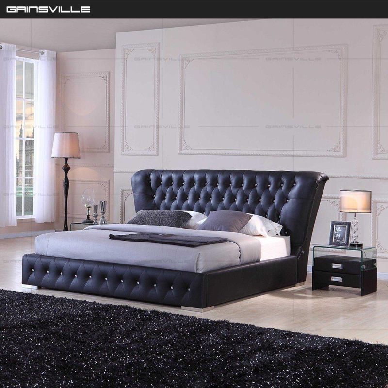 Upholstered Furniture Modern King Bed Fabric Bed Single Bed Wall Bed Gc1632