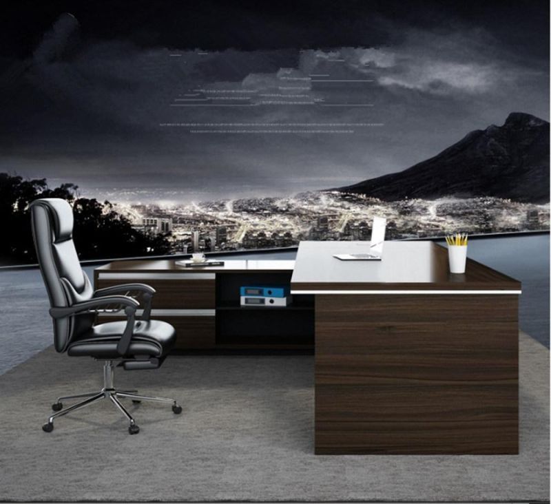 Premium Modern Design L Shape Manager MFC Office Executive Desk