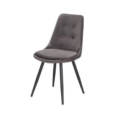 2021 New Velvet Metal Leg Dining Chairs