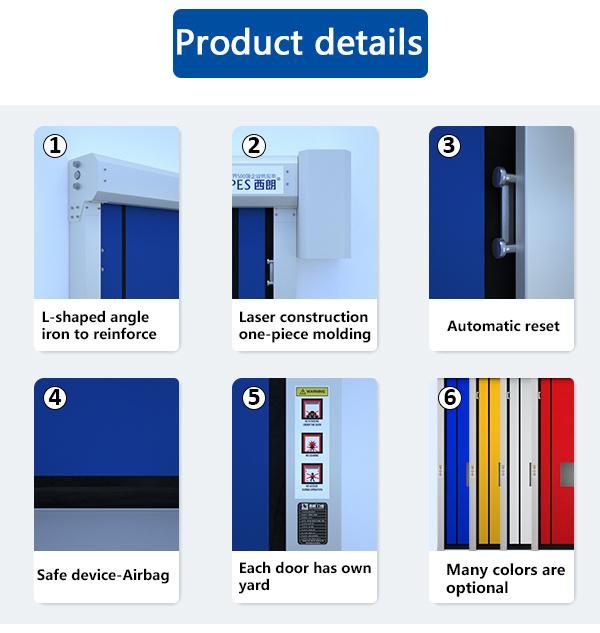 Anti-Dust Wind-Resistance Automatic Roller Shutter High-Speed Zipper Door